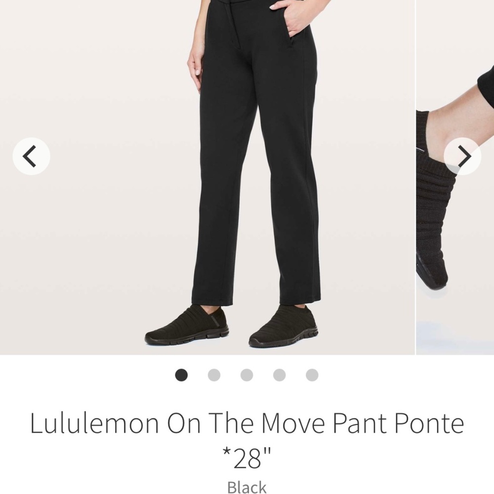 Lululemon; On The Move Pant *ponte, size 12